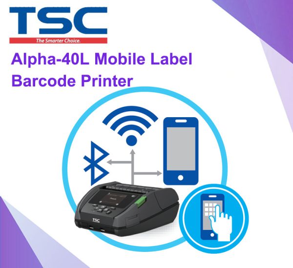 TSC Alpha-40L Mobile Label Barcode Printer